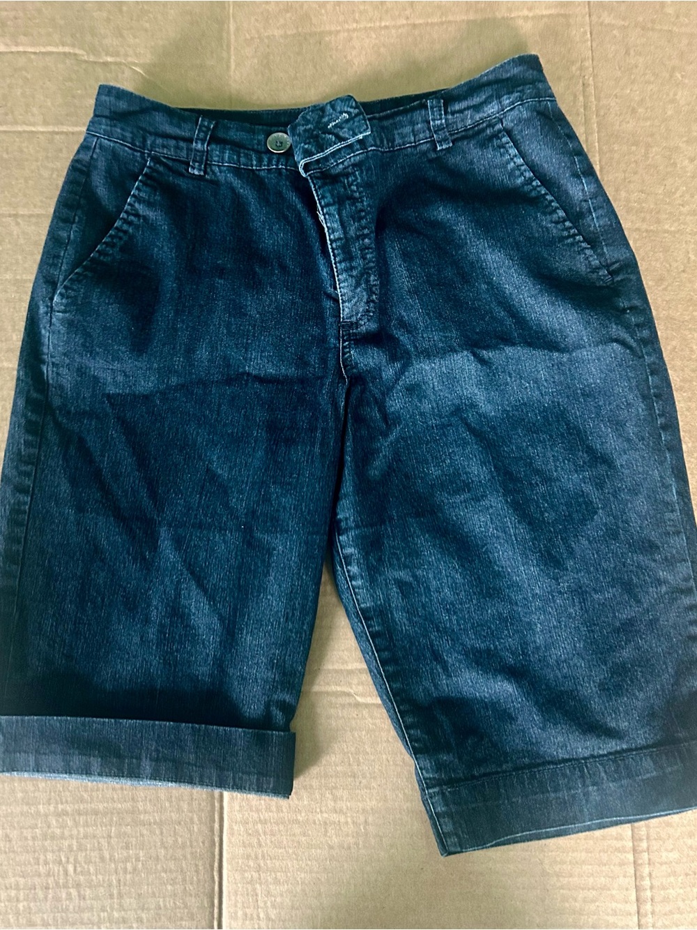 Bandolino Dark Wash Denim Jort Shorts
